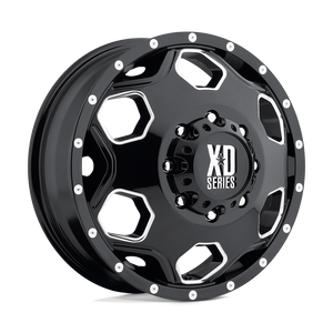 XD XD815 BATALLION 22X8.25 -200 8X165.1 GLOSS BLACK WITH MILLED ACCENTS C-BORE 121.5