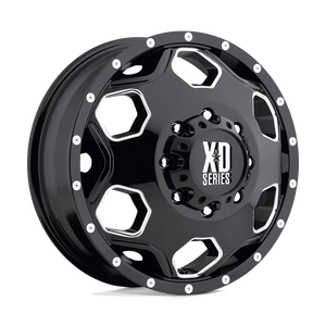 XD XD815 BATALLION 22X8.25 127 8X165.1 GLOSS BLACK WITH MILLED ACCENTS C-BORE 121.5
