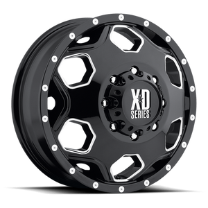 XD XD815 BATALLION 22X8.25 -200 8X165.1/8X6.5 Gloss Black With Milled Accents