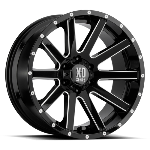 XD XD818 HEIST 20X12 -44 8X165.1/8X6.5 Satin Black Milled