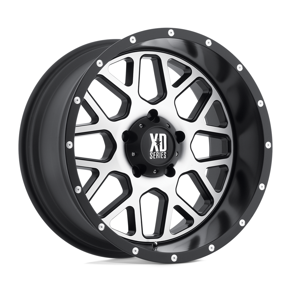XD XD820 GRENADE 20X9 18 5X139.7 SATIN BLACK MACHINED FACE