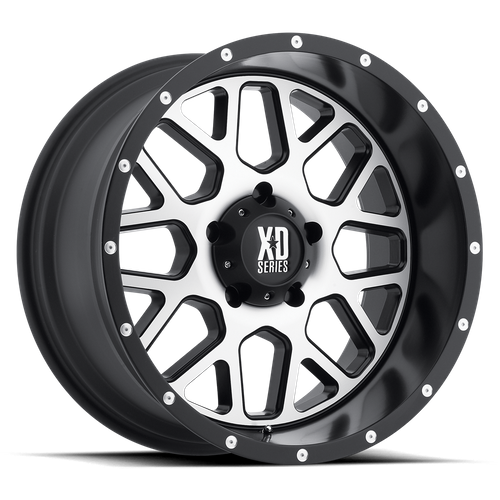 XD XD820 GRENADE 18X8 38 5X120/5X4.72 Satin Black Machined Face