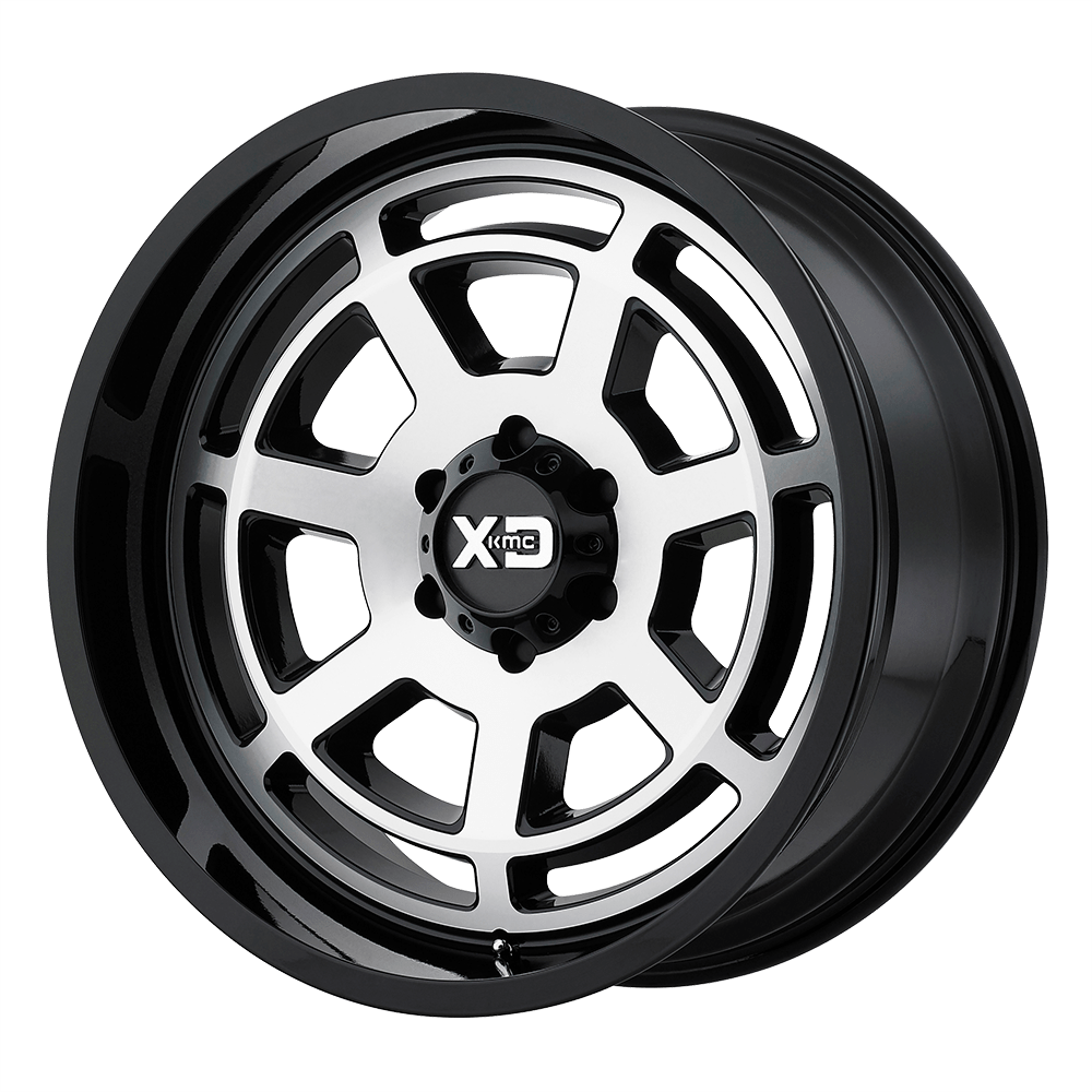 XD XD824 BONES 20X10 -24 5X139.7/5X5.5 Gloss Black Machined Face