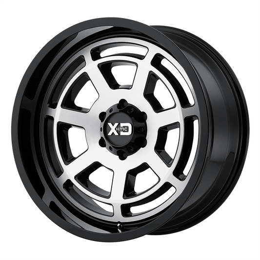 XD XD824 BONES 20X10 -24 6X135/6X5.3 Gloss Black Machined Face