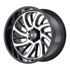 XD XD826 SURGE 22X12 -44 5X127/5X5.0 Gloss Black With Machined Face