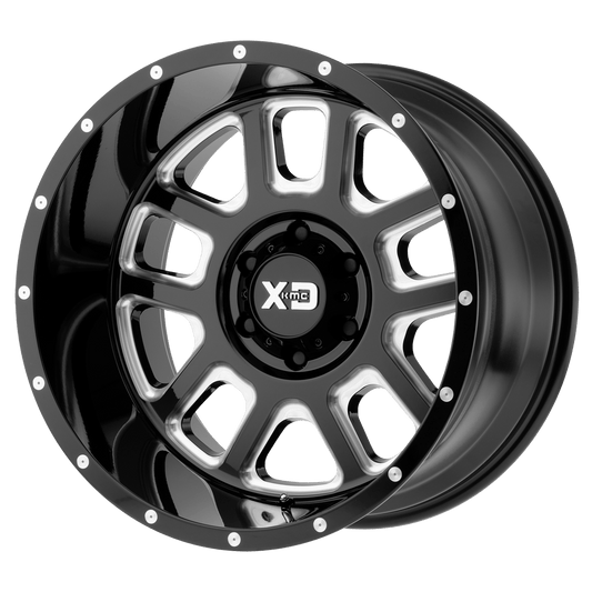 XD XD828 DELTA 20X9 18 8X170/8X6.7 Gloss Black Milled