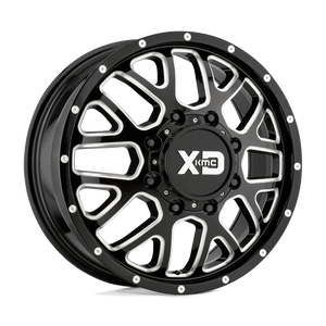 XD XD843 GRENADE DUALLY 20X8.25 127 8X165.1 GLOSS BLACK MILLED - FRONT
