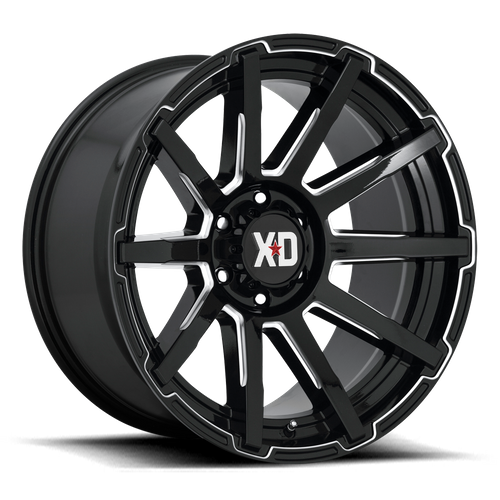 XD XD847 OUTBREAK 20X10 12 8X165.1 GLOSS BLACK MILLED