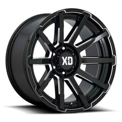 XD XD847 OUTBREAK 17X8 35 6X114.3/6X4.5 Gloss Black Milled