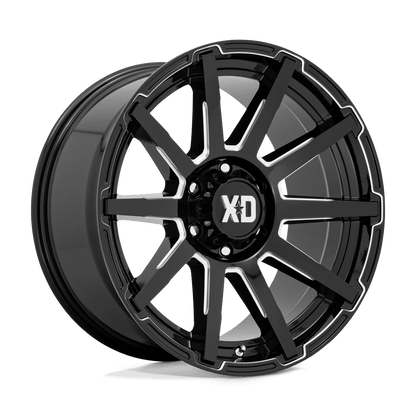 XD XD847 OUTBREAK 20X10 12 6X139.7 GLOSS BLACK MILLED