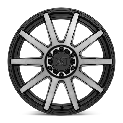 XD XD847 OUTBREAK 20X10 12 5X139.7 SATIN BLACK WITH GRAY TINT
