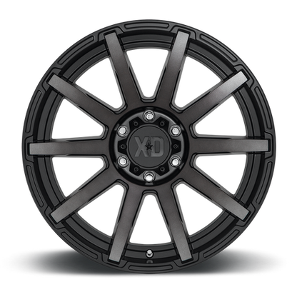 XD XD847 OUTBREAK 17X8 35 5X114.3/5X4.5 Satin Black With Gray Tint