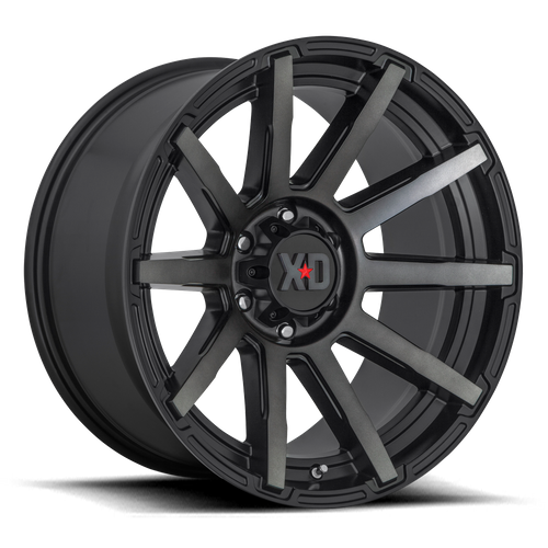 XD XD847 OUTBREAK 20X9 30 5X120/5X4.72 SATIN BLACK WITH GRAY TINT