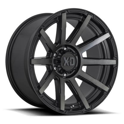 XD XD847 OUTBREAK 17X8 35 5X120/5X4.72 Satin Black With Gray Tint