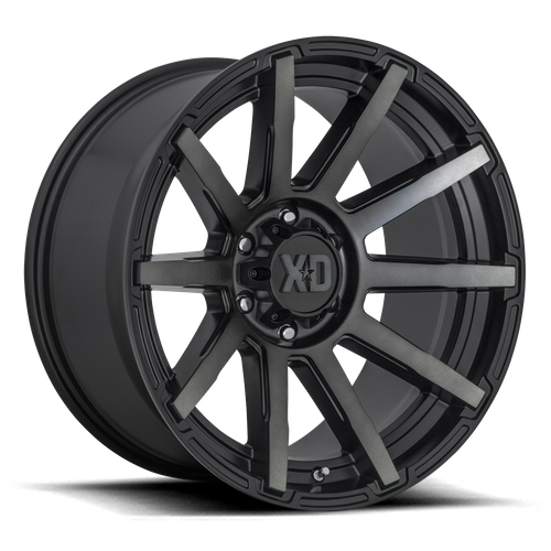 XD XD847 OUTBREAK 17X8 35 5X120/5X4.72 Satin Black With Gray Tint
