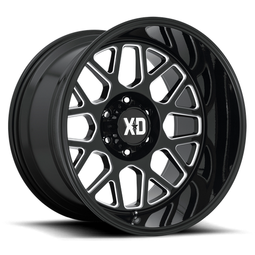 XD XD849 GRENADE 2 20X10 12 5X127/5X5.0 Gloss Black Milled