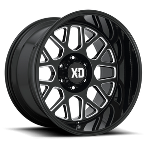 XD XD849 GRENADE 2 20X10 12 5X127/5X5.0 Gloss Black Milled