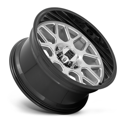 XD XD849 GRENADE 2 24X12 -44 8X170/8X6.7 Brushed Milled With Gloss Black Lip