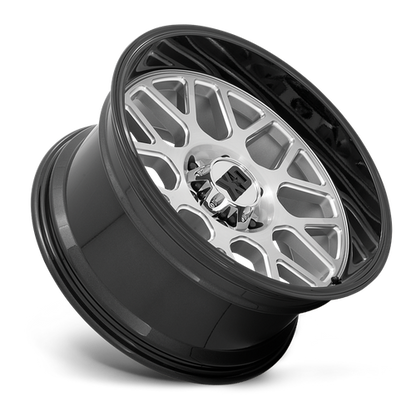 XD XD849 GRENADE 2 20X10 -18 8X165.1/8X6.5 Brushed Milled With Gloss Black Lip