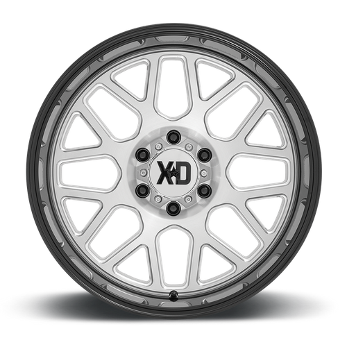 XD XD849 GRENADE 2 22X10 -18 8X170/8X6.7 Brushed Milled With Gloss Black Lip