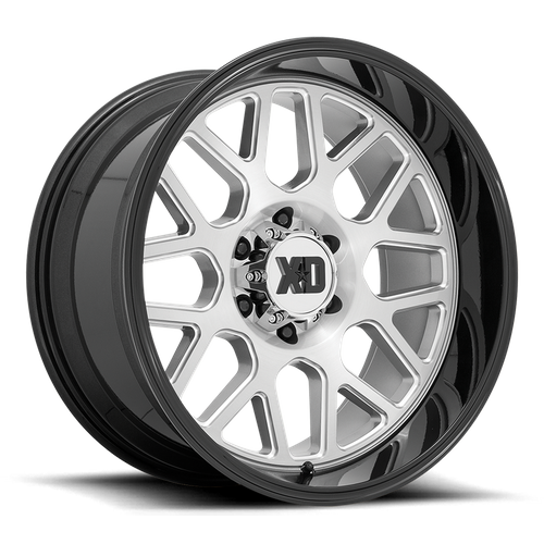 XD XD849 GRENADE 2 24X12 -44 6X139.7/6X5.5 Brushed Milled With Gloss Black Lip