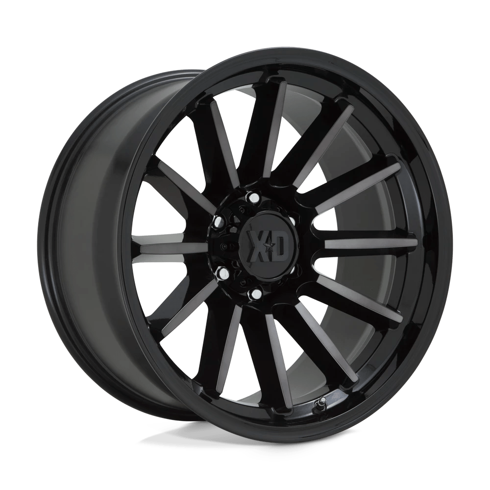 XD XD855 LUXE 20X9 18 6X139.7/6X5.5 Gloss Black Machined With Gray Tint