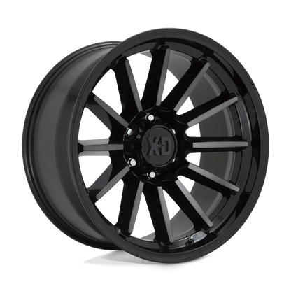 XD XD855 LUXE 20X9 18 5X127/5X5.0 Gloss Black Machined With Gray Tint