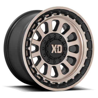 XD XD856 OMEGA 17X9 18 BLANK/BLANK Satin Black With Bronze Tint