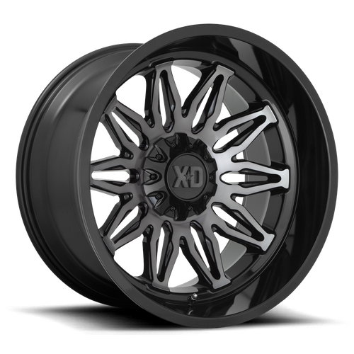 XD XD859 GUNNER 22X10 -18 6X135/6X5.3/6X139.7/6X5.5 Gloss Black Machined With Gray Tint