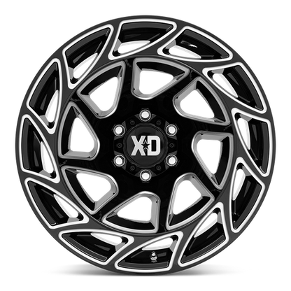 XD XD860 ONSLAUGHT 20X12 -44 6X139.7 GLOSS BLACK MILLED