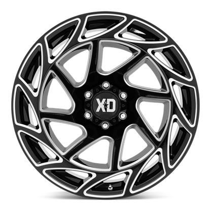 XD XD860 ONSLAUGHT 22X12 -44 8X170/8X6.7 GLOSS BLACK MILLED