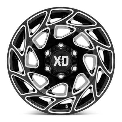 XD XD860 ONSLAUGHT 17X9 0 5X127 GLOSS BLACK MILLED