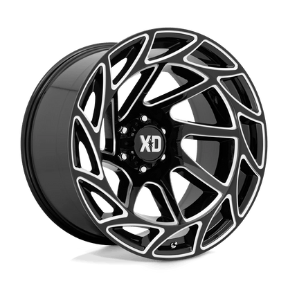 XD XD860 ONSLAUGHT 22X12 -44 6X139.7 GLOSS BLACK MILLED