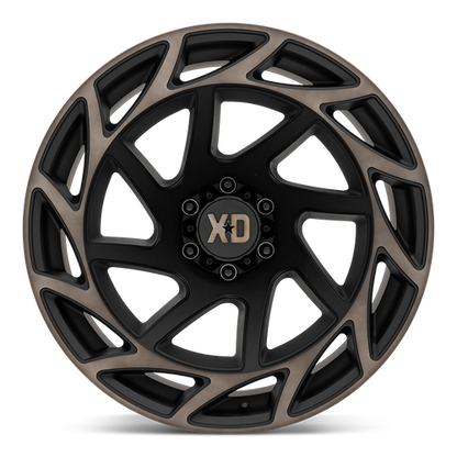 XD XD860 ONSLAUGHT 22X12 -44 5X127 SATIN BLACK WITH BRONZE TINT