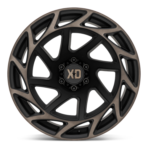 XD XD860 ONSLAUGHT 22X12 -44 8X170/8X6.7 SATIN BLACK WITH BRONZE TINT