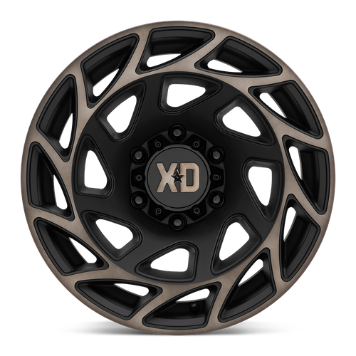 XD XD860 ONSLAUGHT 17X9 -12 6X139.7 SATIN BLACK WITH BRONZE TINT