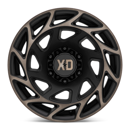 XD XD860 ONSLAUGHT 17X9 -12 6X139.7 SATIN BLACK WITH BRONZE TINT