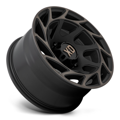XD XD860 ONSLAUGHT 17X9 -12 6X139.7 SATIN BLACK WITH BRONZE TINT
