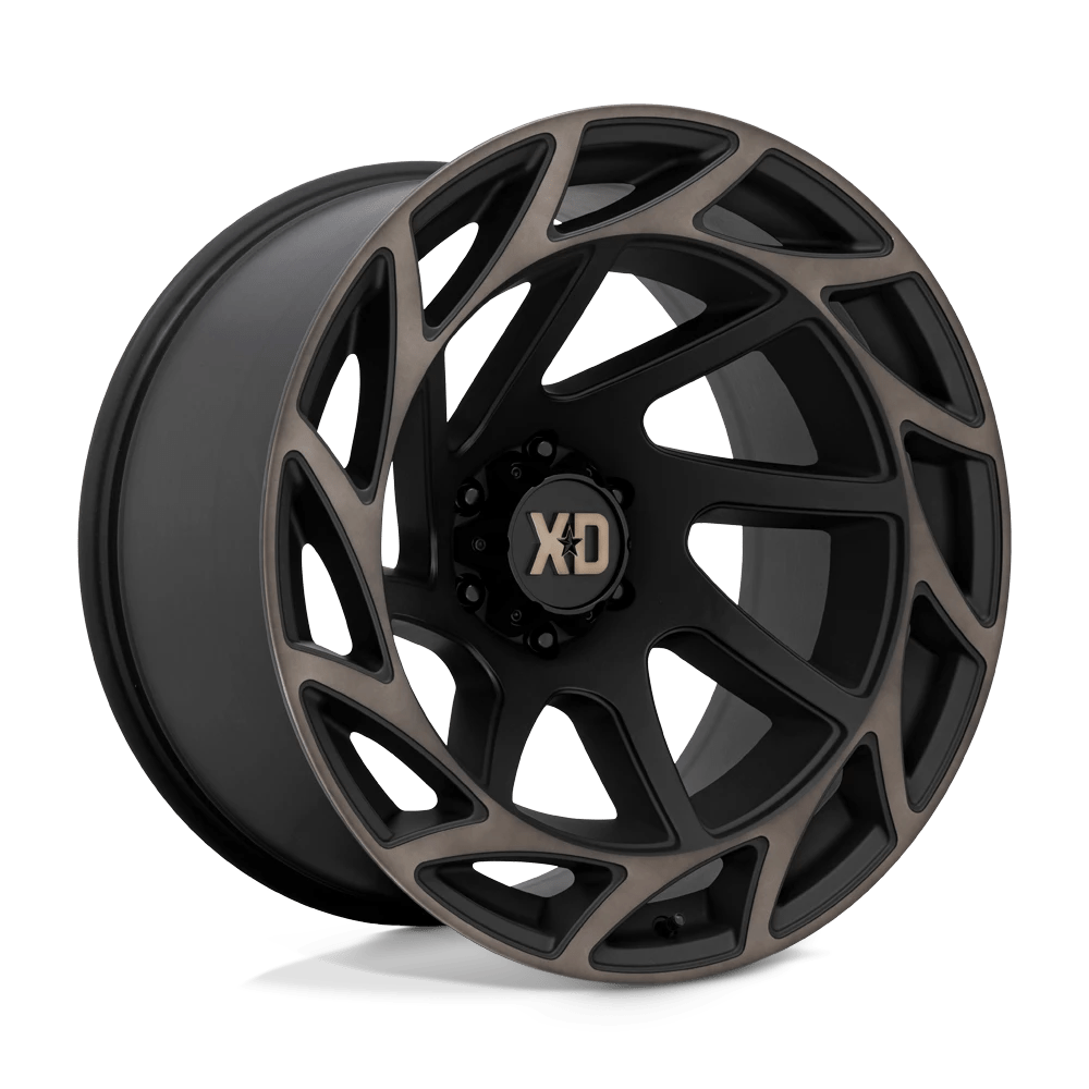 XD XD860 ONSLAUGHT 22X12 -44 6X139.7 SATIN BLACK WITH BRONZE TINT