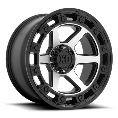 XD XD862 RAID 17X9 0 6X139.7/6X5.5 Satin Black Machined
