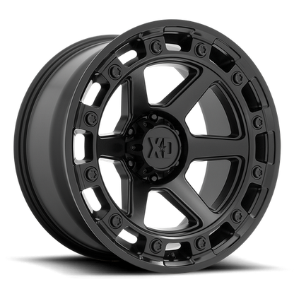 XD XD862 RAID 17X9 0 6X139.7/6X5.5 Satin Black