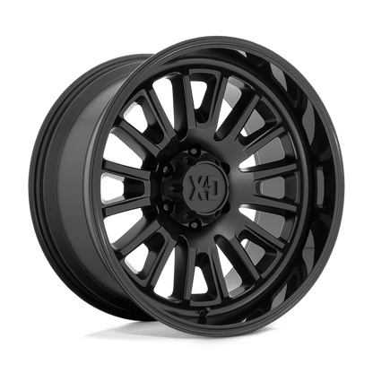 XD XD864 ROVER 22X12 -44 8X165.1/8X6.5 Satin Black With Gloss Black Lip