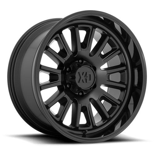 XD XD864 ROVER 22X12 -44 6X139.7/6X5.5 Satin Black With Gloss Black Lip