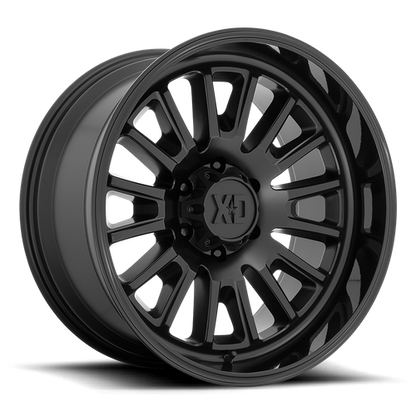 XD XD864 ROVER 22X12 -44 6X139.7/6X5.5 Satin Black With Gloss Black Lip