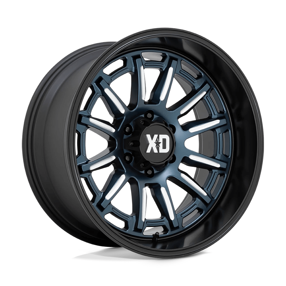 XD XD865 PHOENIX 20X10 -18 5X127/5X5.0 Metallic Blue Milled With Black Lip