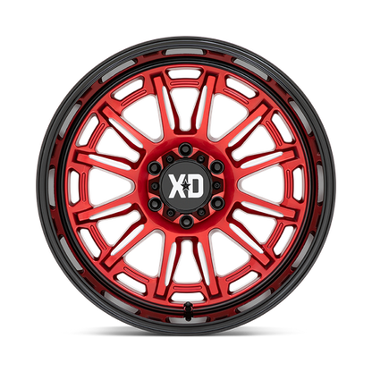 XD XD865 PHOENIX 20X9 18 6X135/6X5.3 Candy Red Milled With Black Lip