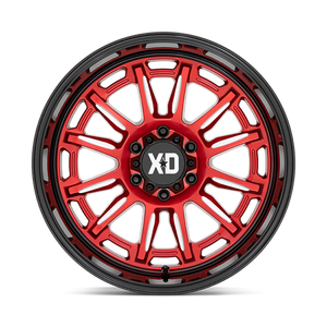 XD XD865 PHOENIX 20X9 18 6X135/6X5.3 Candy Red Milled With Black Lip