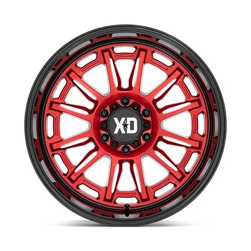 XD XD865 PHOENIX 20X9 0 5X127/5X5.0 Candy Red Milled With Black Lip