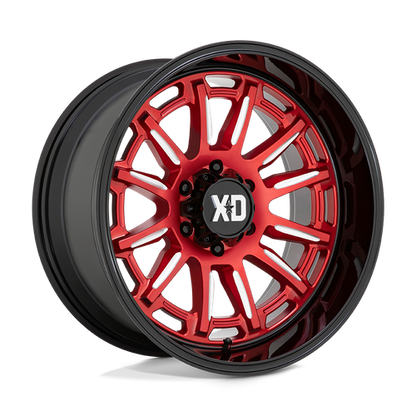 XD XD865 PHOENIX 20X10 -18 6X135/6X5.3 Candy Red Milled With Black Lip