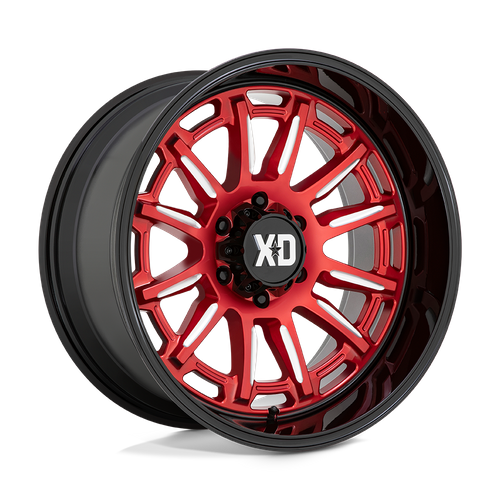 XD XD865 PHOENIX 20X9 0 6X135/6X5.3 Candy Red Milled With Black Lip